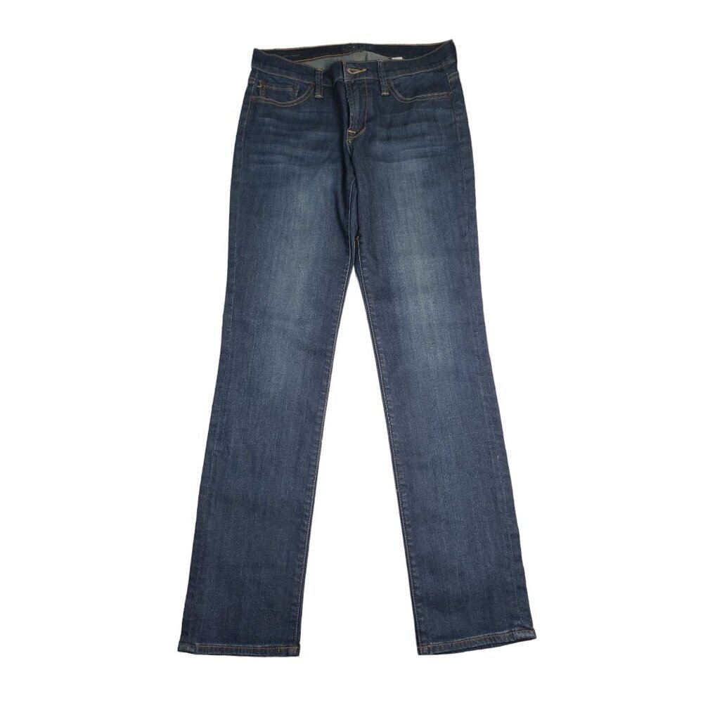 Lucky Brand Lady Blue sweet straight Jeans with whiskers size 6R